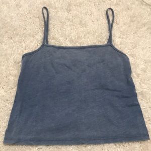 Brandy Melville straight neck cropped tank top